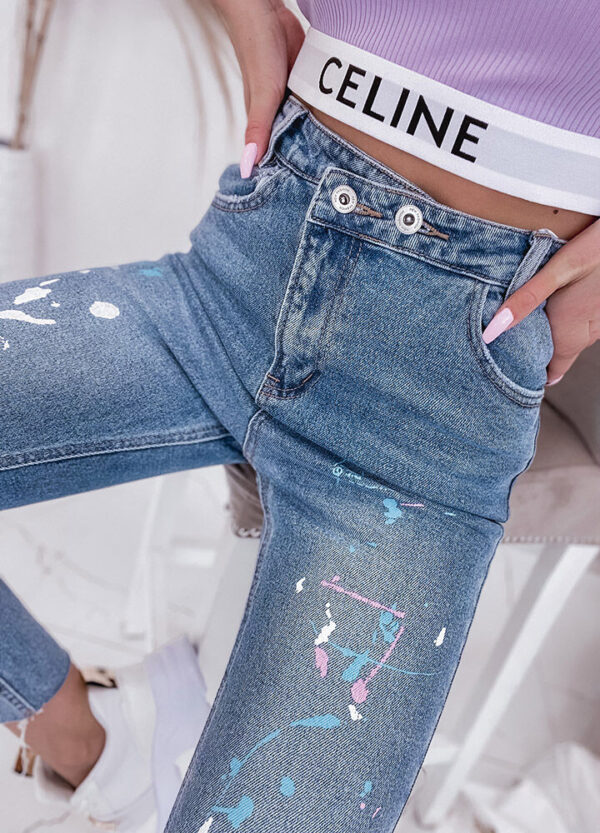 SPODNIE JEANSOWE FARBOWANE DENIM-589696