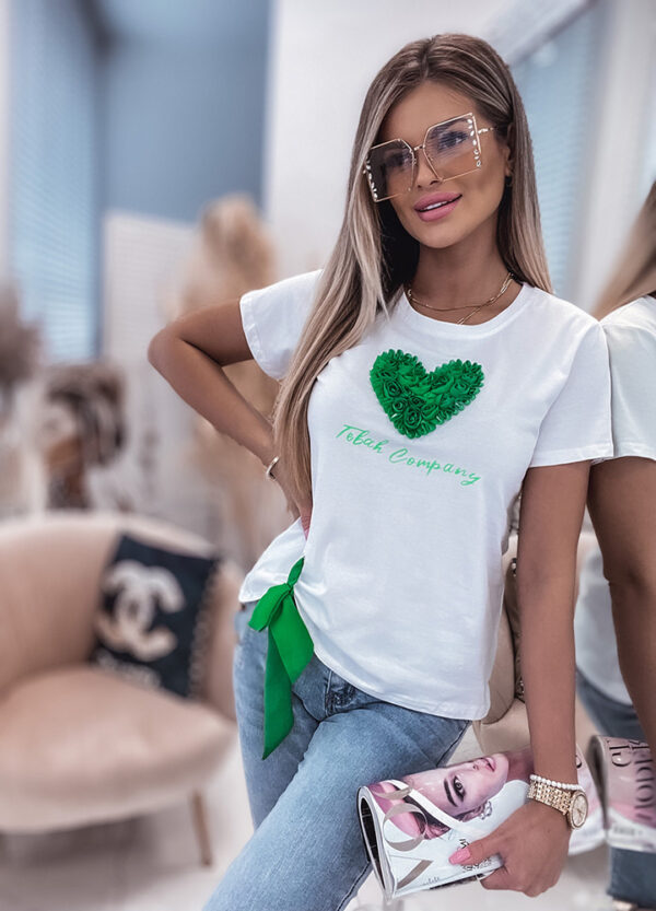 T-SHIRT Z APLIKACJĄ HEART-0