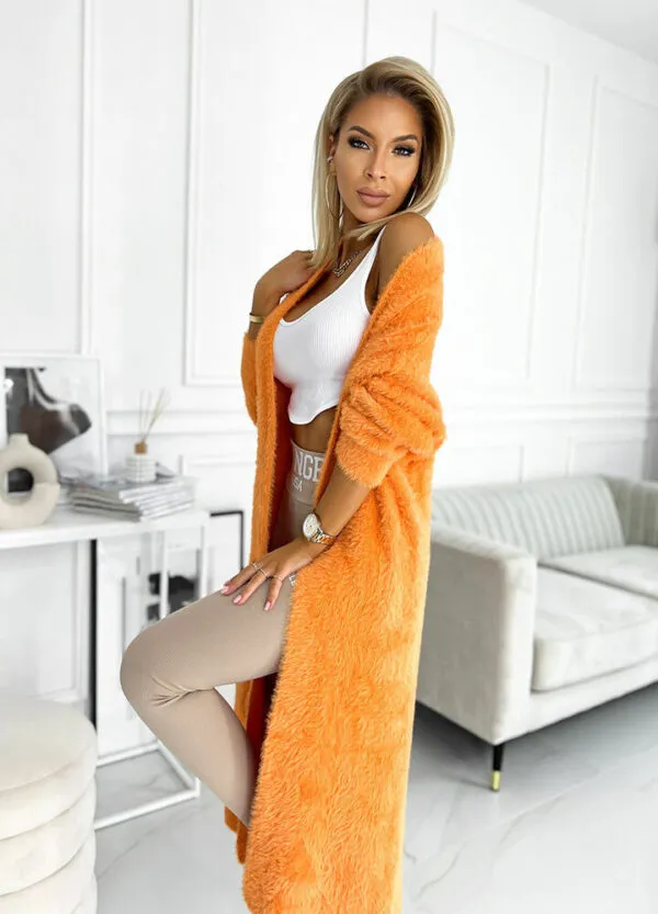 SWETER / KARDIGAN ANGORA ORANGE-593361