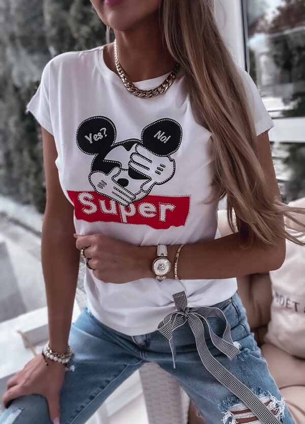 BAWEŁNIANY T-SHIRT MICKEY-594993