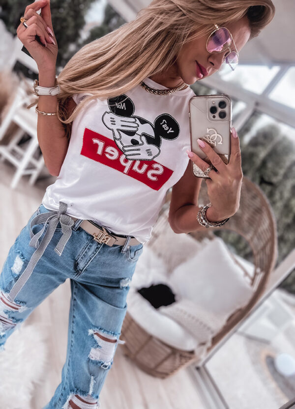 BAWEŁNIANY T-SHIRT MICKEY-594994