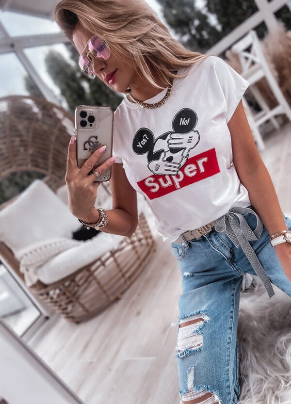 BAWEŁNIANY T-SHIRT MICKEY-594995