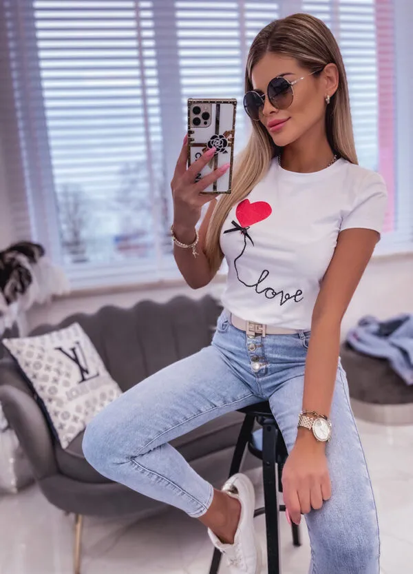 T-SHIRT LOVE WHITE-594482