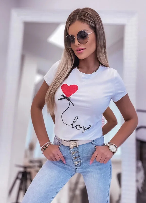 T-SHIRT LOVE WHITE-594480