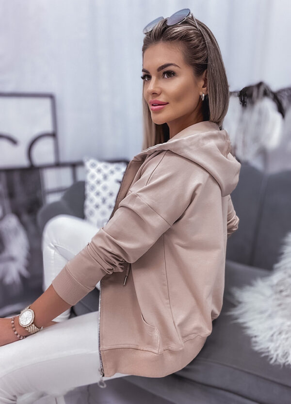 BLUZA Z KAPTUREM PINO BEIGE-596381