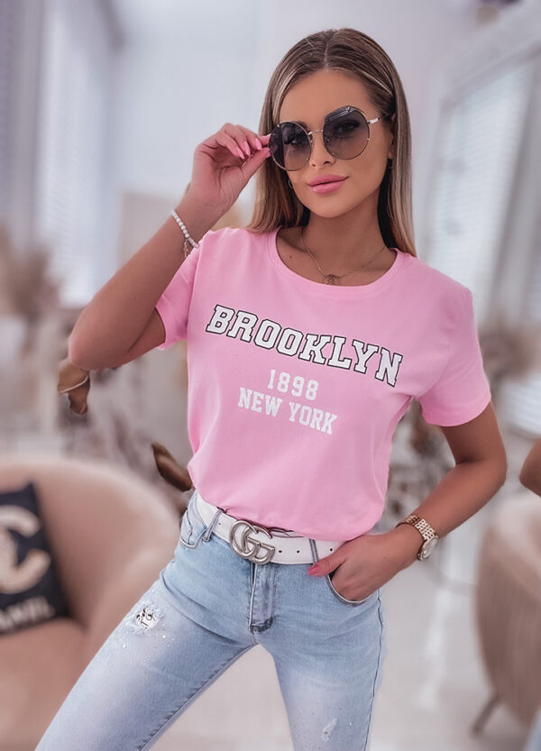 T-SHIRT BROOKLYN PINK-0