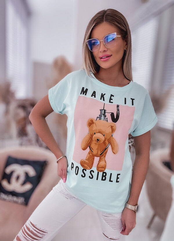 T-SHIRT MINT MAKE IT-601429