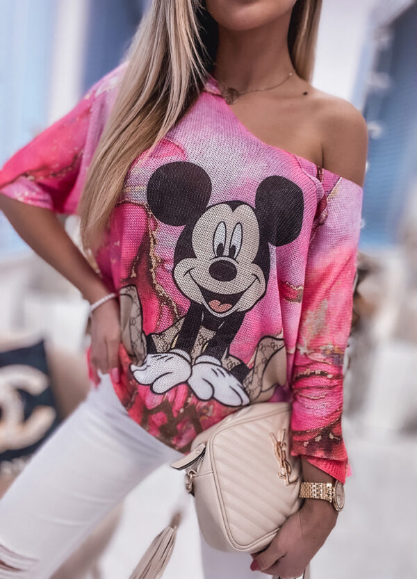 SWETEREK Z NADRUKIEM MICKEY-600612