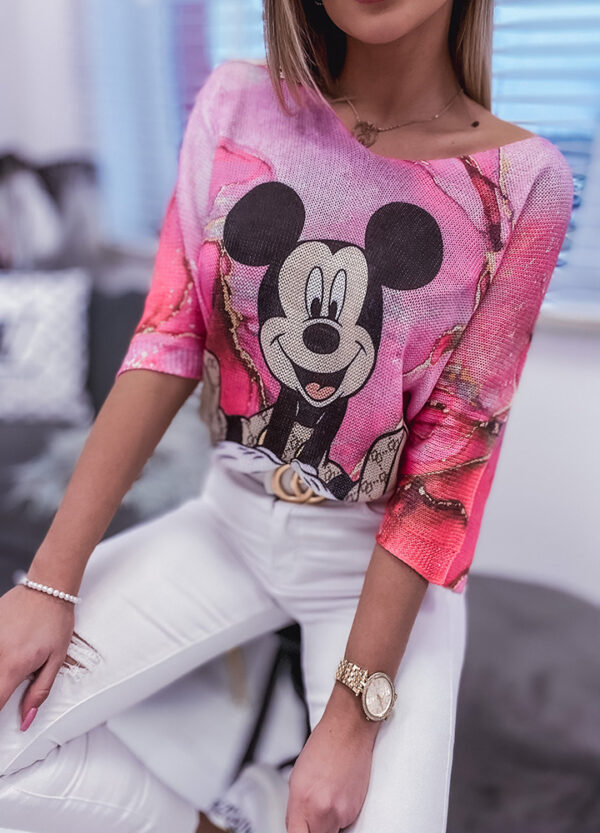 SWETEREK Z NADRUKIEM MICKEY-600620