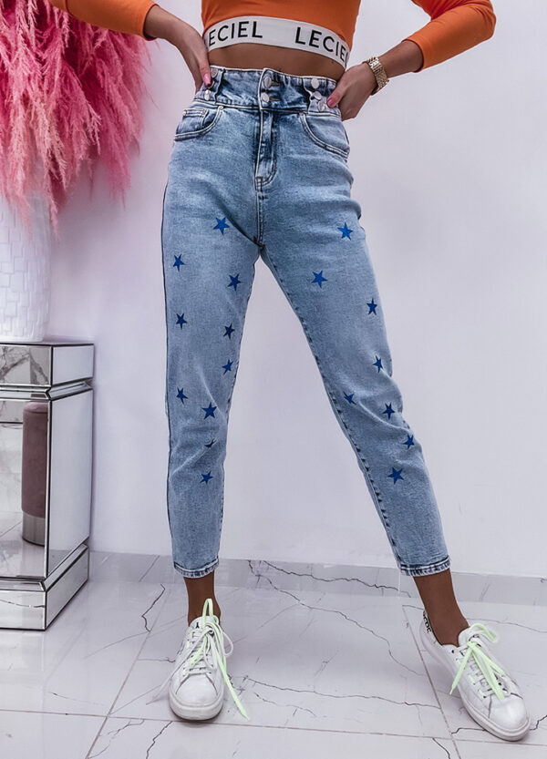 SPODNIE JEANSOWE MOM BLUE STAR-599684