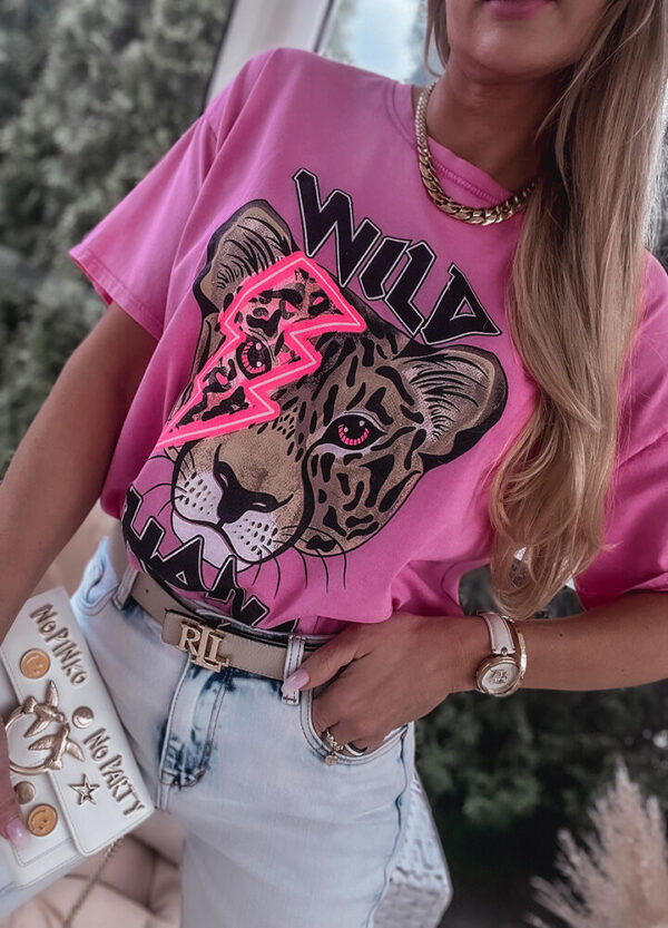 T-SHIRT Z NADRUKIEM WILD-603555