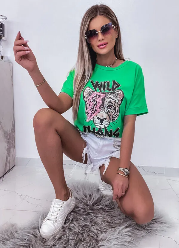 T-SHIRT WILD GREEN-605373