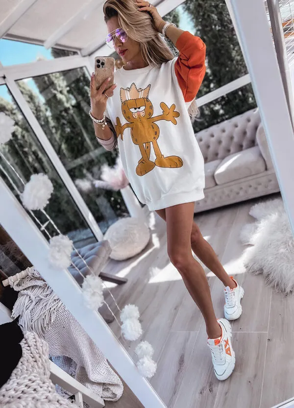 OVERSIZOWA BLUZA GARFIELD-606389