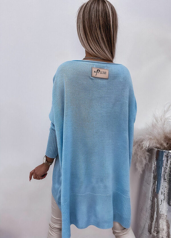 MY LUXE/ OVERSIZOWY SWETER BABY BLUE-611170