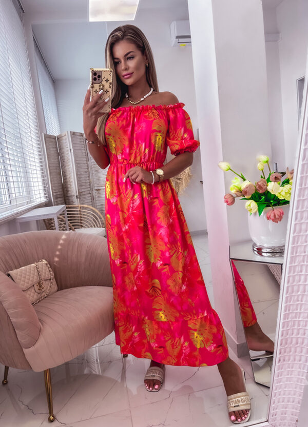 SUKIENKA HISZPANKA MAXI W KWIATY-625315