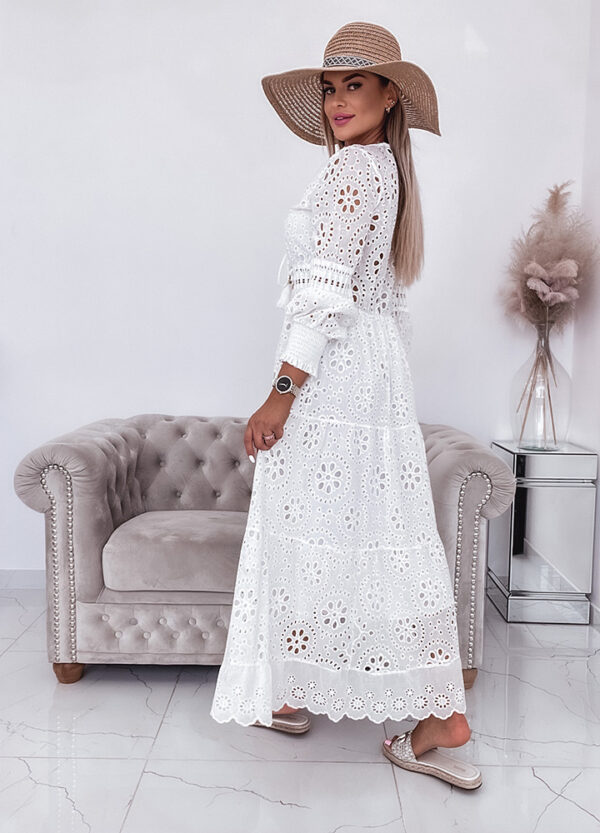 BAWEŁNIANA SUKIENKA MAXI BOHO-623412