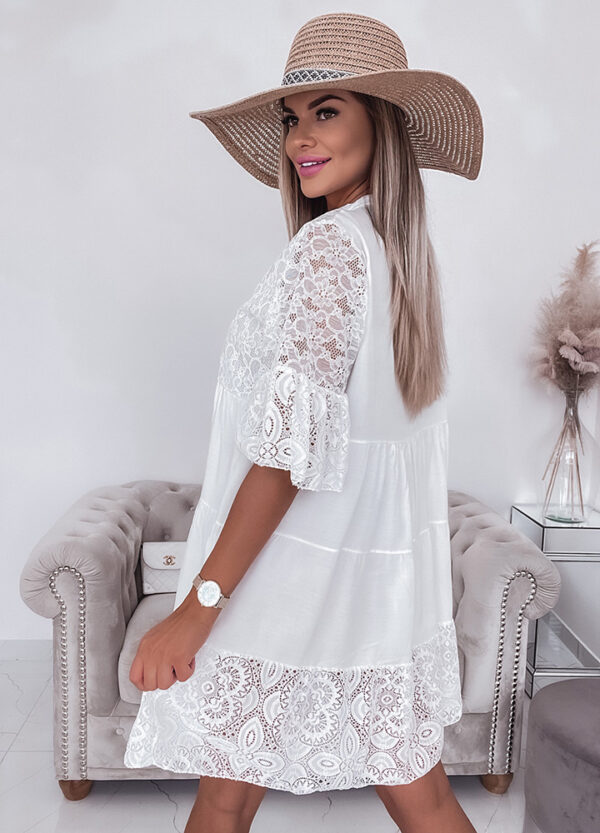 SUKIENKA BOHO Z KORONKOWYMI WSTAWKAMI -623828