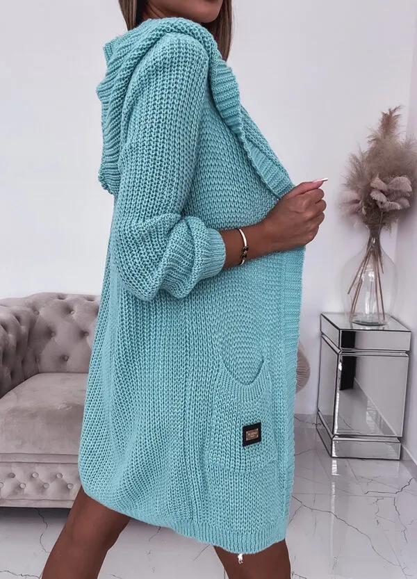 SWETER / KARDIGAN TURQUOISE-630302