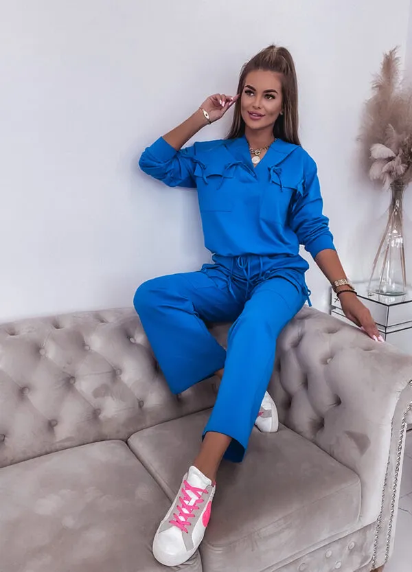 KOMPLET BLUZA ZE ŚCIĄGACZEM + SPODNIE SZWEDY-634188