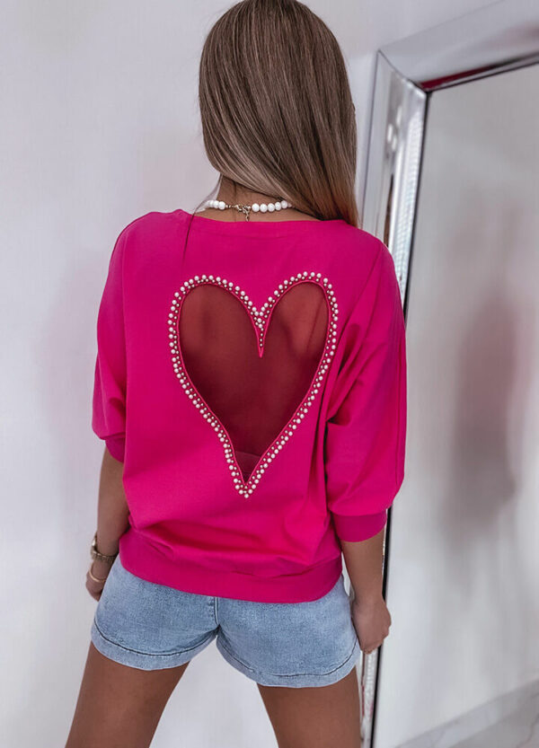 BAWEŁNIANA BLUZA HEART-636117