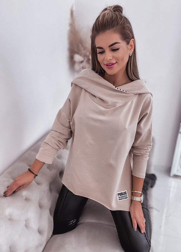 BAWEŁNIANA BLUZA Z KAPTUREM MOOD-640974