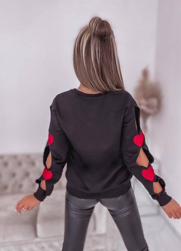 BLUZA Z OZDOBNYM RĘKAWKIEM HEART-642266