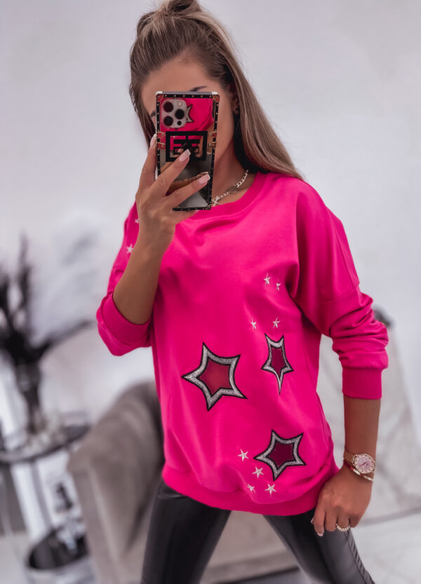 BLUZA DRESOWA NEON PINK-647145