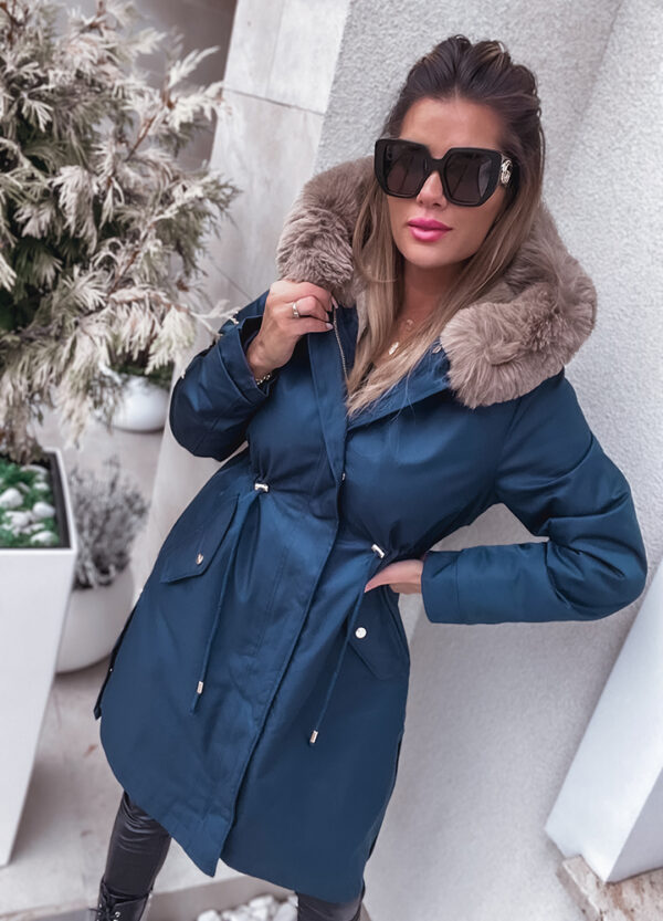 KURTKA PARKA OCIEPLANA FUTREM NELLY-647732