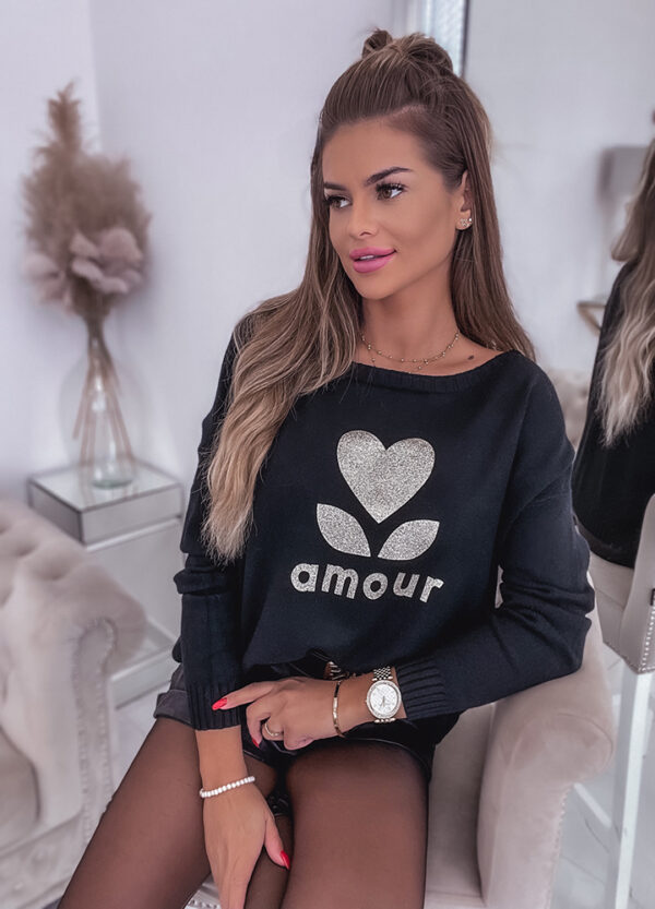 SWETER AMOUR BLACK-649246