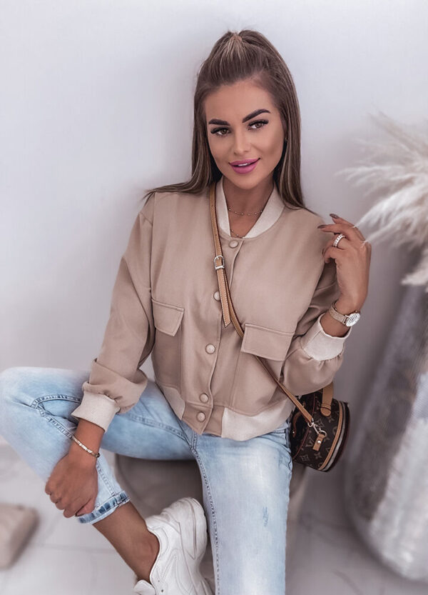 BAWEŁNIANA BLUZA BOMBER-650011