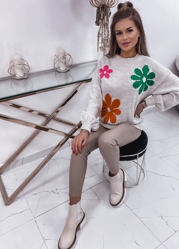 SWETER W KWIATY FLOWER-654520