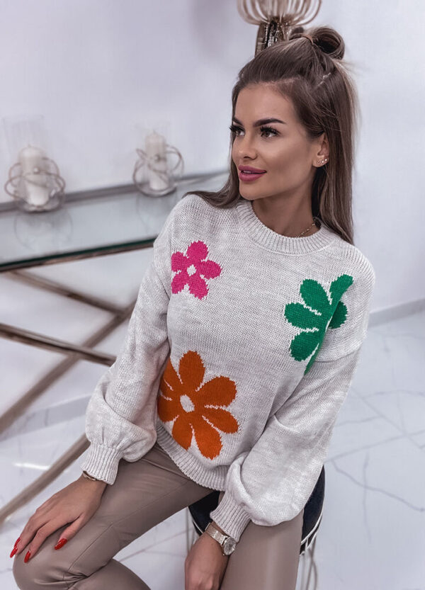 SWETER W KWIATY FLOWER-654521