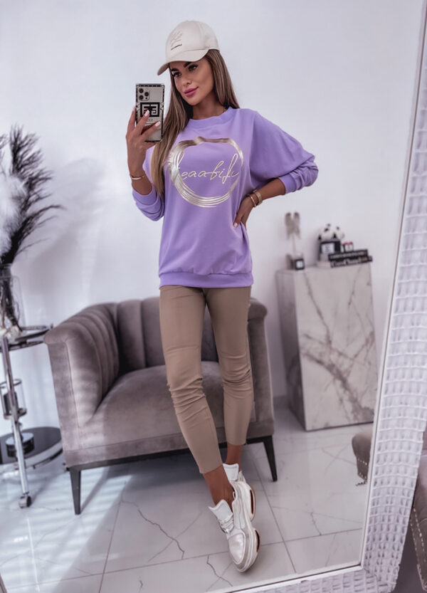 BLUZA Z NADRUKIEM VIOLET-657063