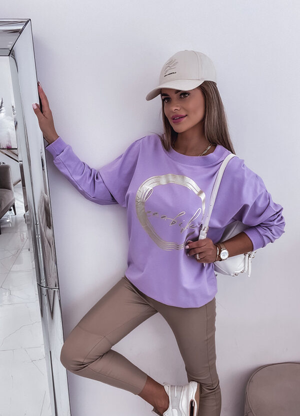 BLUZA Z NADRUKIEM VIOLET-657061