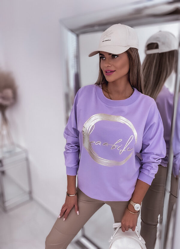 BLUZA Z NADRUKIEM VIOLET-657066