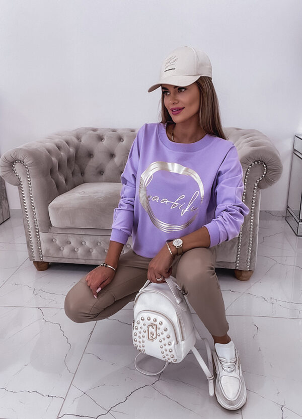 BLUZA Z NADRUKIEM VIOLET-657067