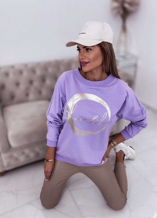 BLUZA Z NADRUKIEM VIOLET-657069