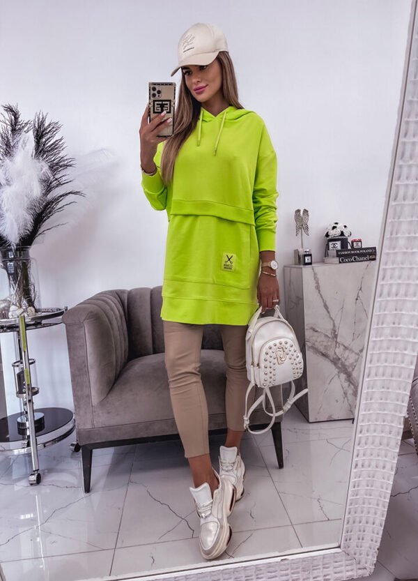 BAWEŁNIANA BLUZA / TUNIKA NEON-658921