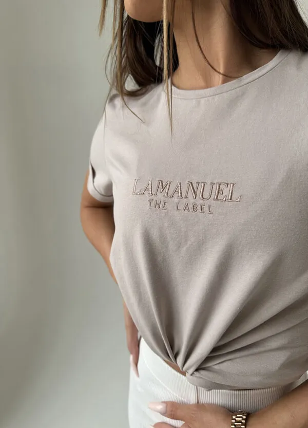 LA MANUEL / T-SHIRT Z NADRUKIEM-661747