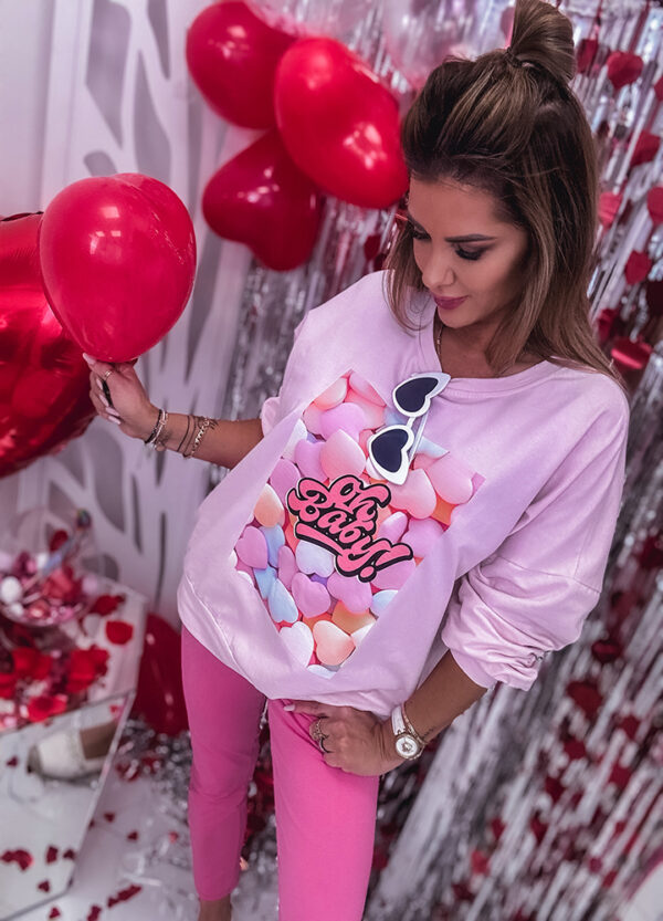 BAWEŁNIANA BLUZA HEART BABY-662103