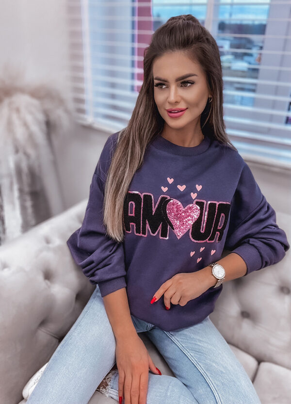 BLUZA DRESOWA Z CEKINAMI AMOUR-663108