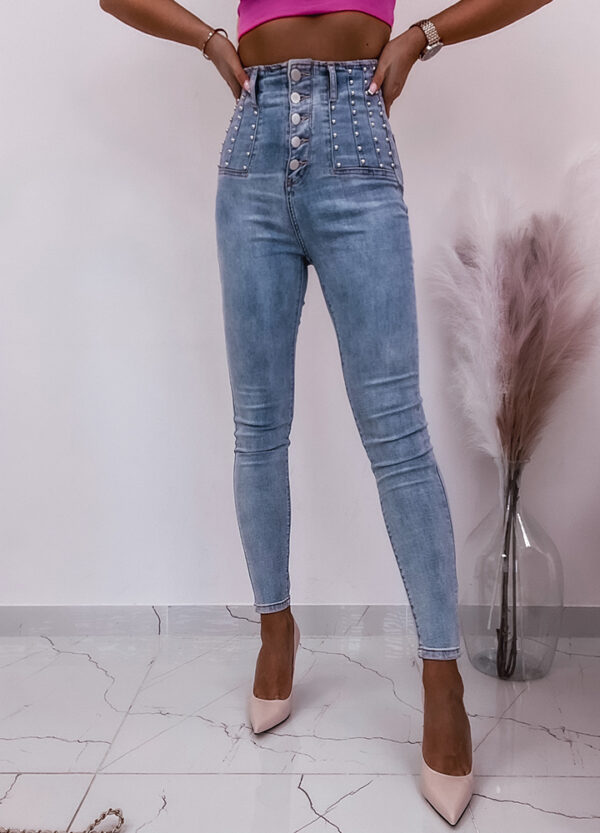 SPONIE JEANS DENIM KORALIKI-667033