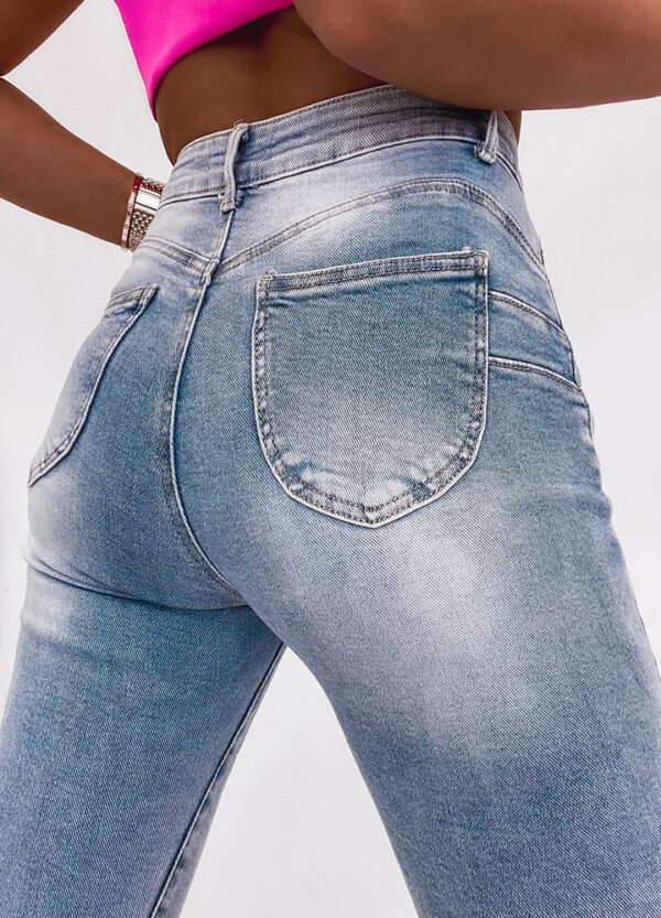 SPODNIE JEANSOWE Z CEKINAMI SLIM STAR-672728