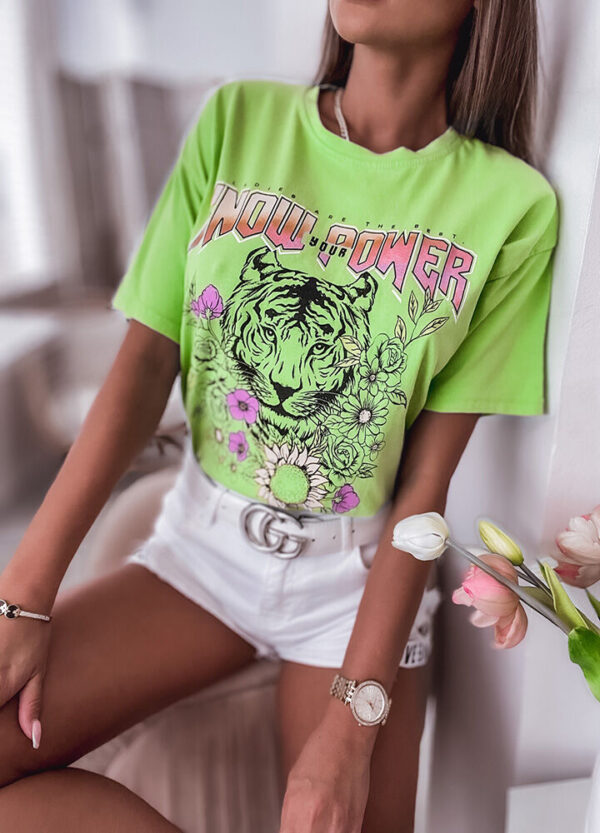 BAWEŁNIANY T- SHIRT TIGER-661890