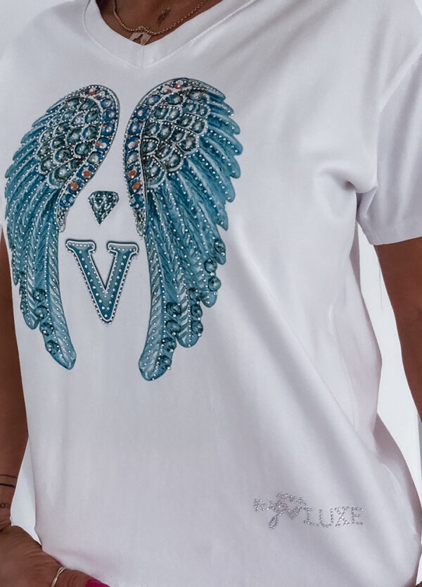 MY LUXE / T-SHIRT WINGS BLUE-677943