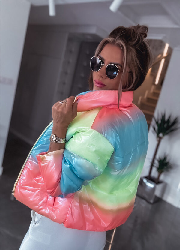 PIKOWANA KURTKA RAINBOW OMBRE-669835