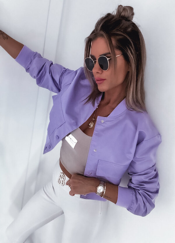 WIOSENNA KURTKA / BLUZA VIOLET-672841