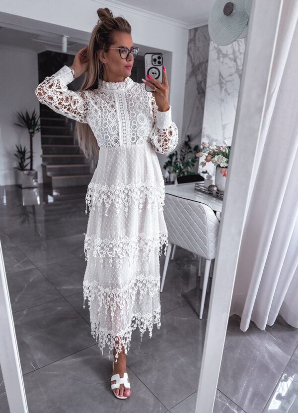 SUKIENKA MAXI BOHO Z KORONKĄ-673597