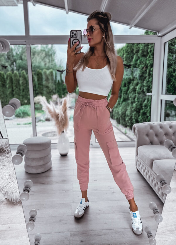 SPODNIE JOGGER PASTEL PINK-0