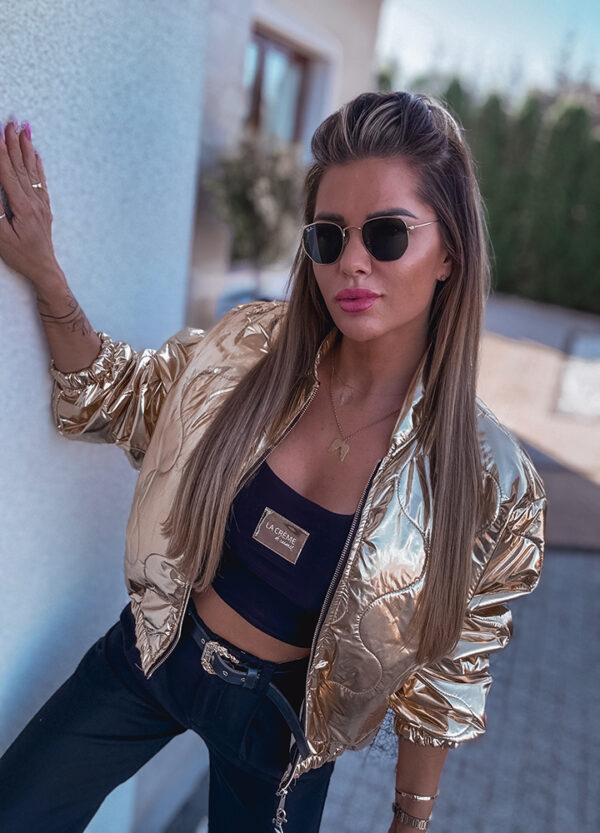 KURTKA BOMBER GOLD